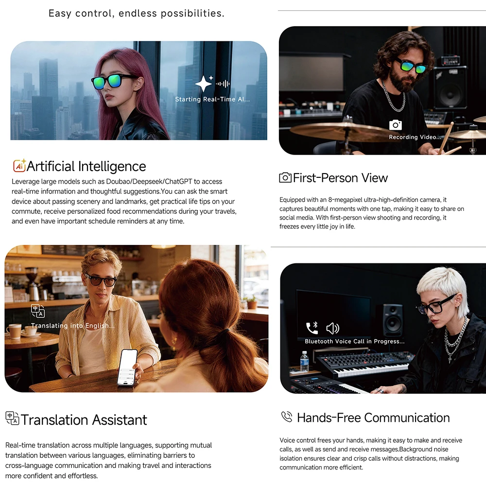 2026 스마트 AI 안경 MT5-mini, Chat  - Photography Japanese 리뷰 및 가격